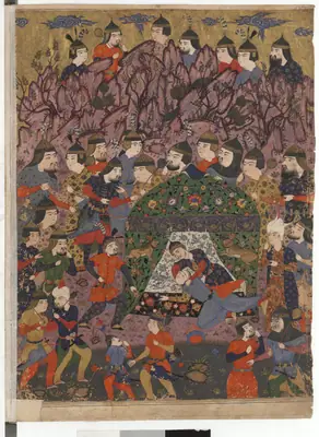 Falnâme yaprağı — meclis (taslak)