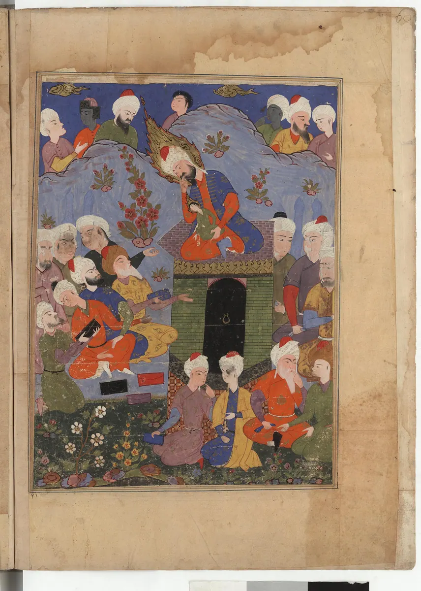 Falnâme yaprağı (taslak) — Falnâme minyatürü (SLUB Dresden)