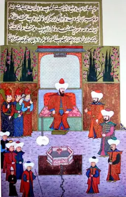 Orhan Gazi’nin kuvvet gösterisi: gürzü kaldırıp dizlerinin üstünde tutması; IA taraması — Anafarta levha 21