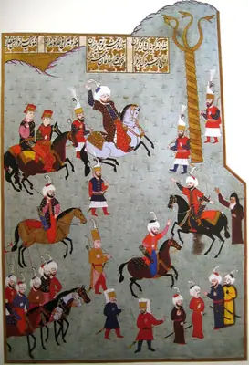 Fatih Sultan Mehmed’in Atmeydanı’ndaki Yılanlı Sütun’a şeşper atışı
