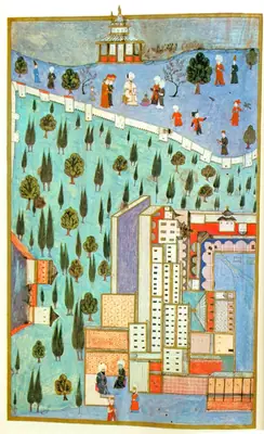 Topkapı üçüncü avlu, sol sayfa