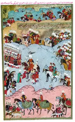 Boğdan seferinde (1538) kaçan voyvodanın oğlunun kesik başının Süleyman’a getirilmesi