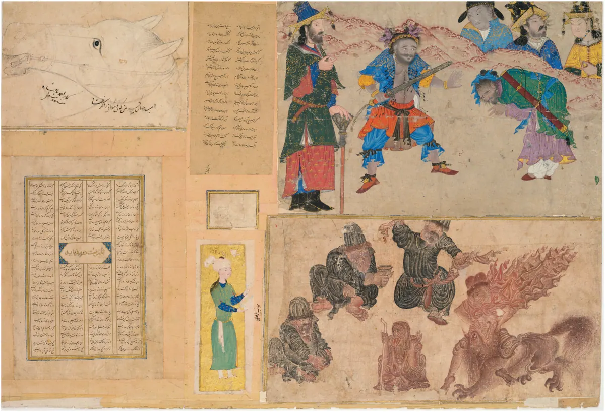 Murakka (TSMK H.2153), Tek yaprak. Topkapı Sarayı Müzesi Kütüphanesi