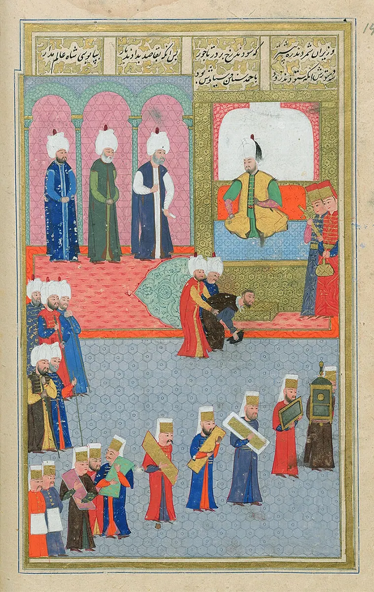 III. Murad’ın Fransız elçisi Jacques de Germigny’yi kabulü
