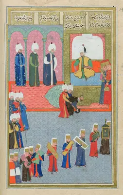 III. Murad’ın Fransız elçisi Jacques de Germigny’yi kabulü