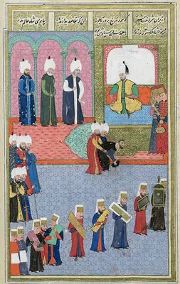 III. Murad’ın Fransız elçisi Jacques de Germigny’yi kabulü