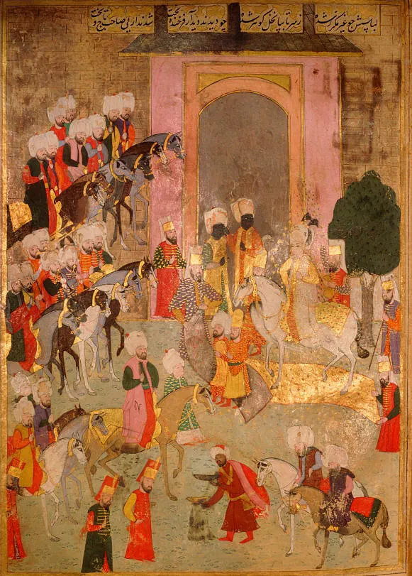 III. Mehmed’in sünnet töreni — Şehinşahnâme II minyatürü (Wikimedia Commons)