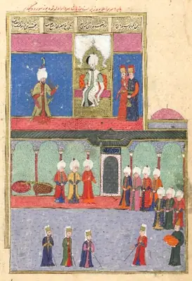 III. Murad’ın Sinan Paşa’ya hilat vermesi