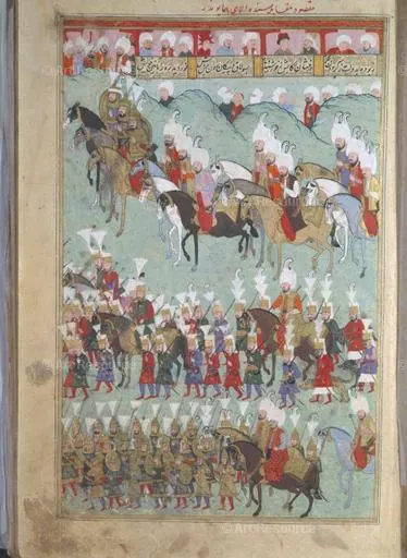 Erivan’ın işgali — Şehinşahnâme II minyatürü (Wikimedia Commons)