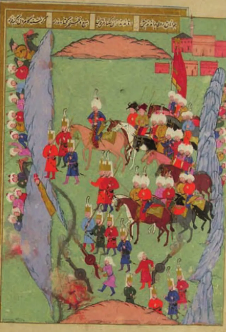 Şehnâme-i Selîm Hân, fol. f075b. Wikimedia Commons