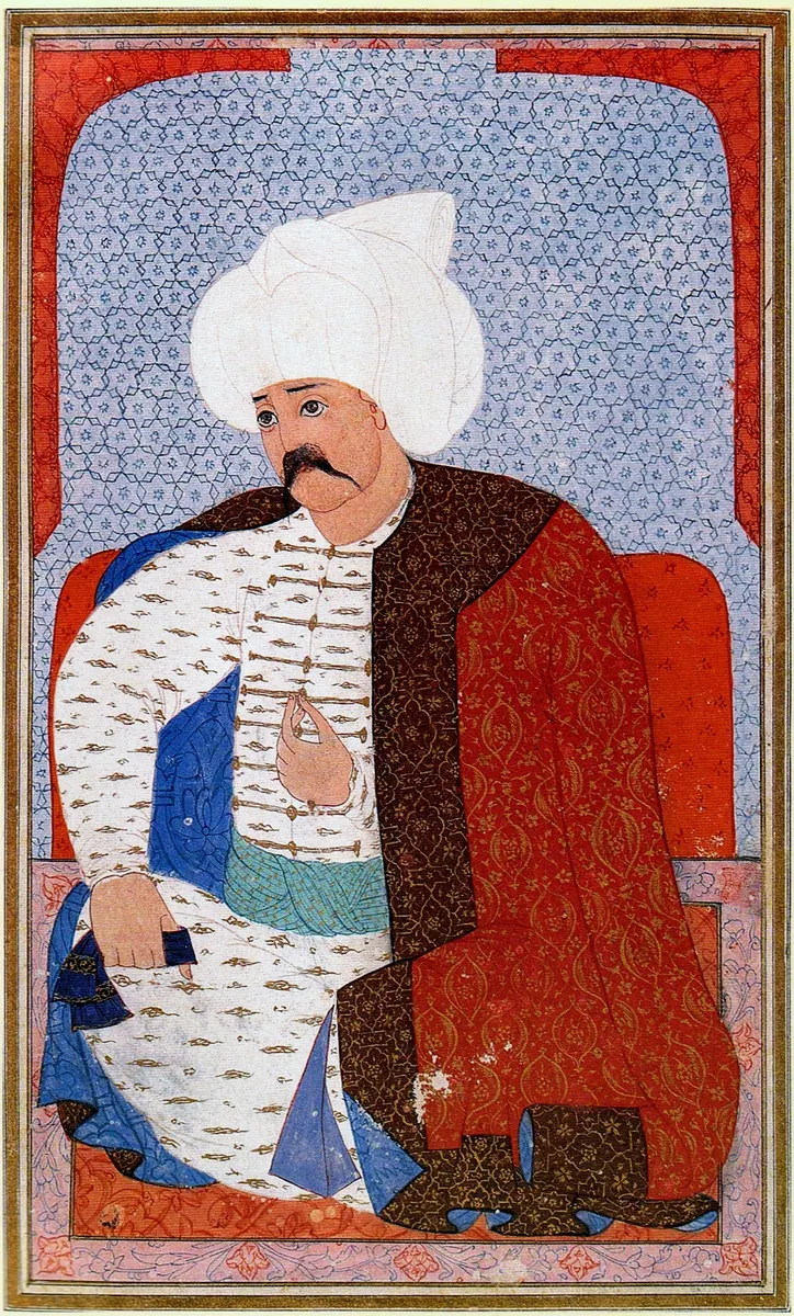 Nakkaş Selim — Kıyâfetü'l-insâniyye fî şemâili'l-Osmâniyye (Şemâilnâme) minyatürü (Wikimedia Commons)