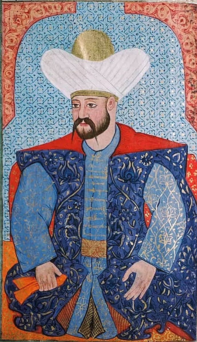 I. Murad — Kıyâfetü'l-insâniyye fî şemâili'l-Osmâniyye (Şemâilnâme) minyatürü (Wikimedia Commons)