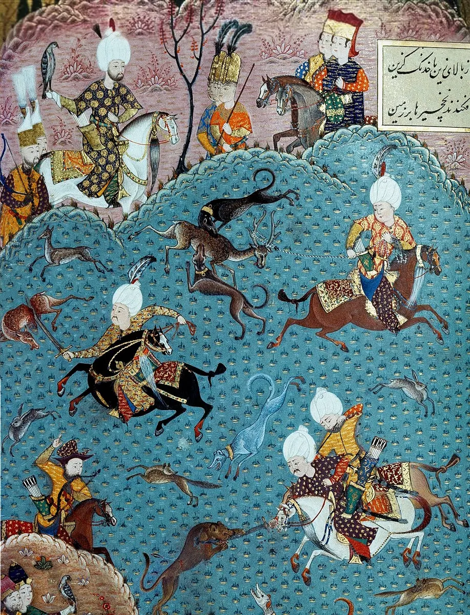 Ârifî, Süleymannâme (1558), Tek yaprak. Topkapı Sarayı Müzesi Kütüphanesi (Wikimedia)