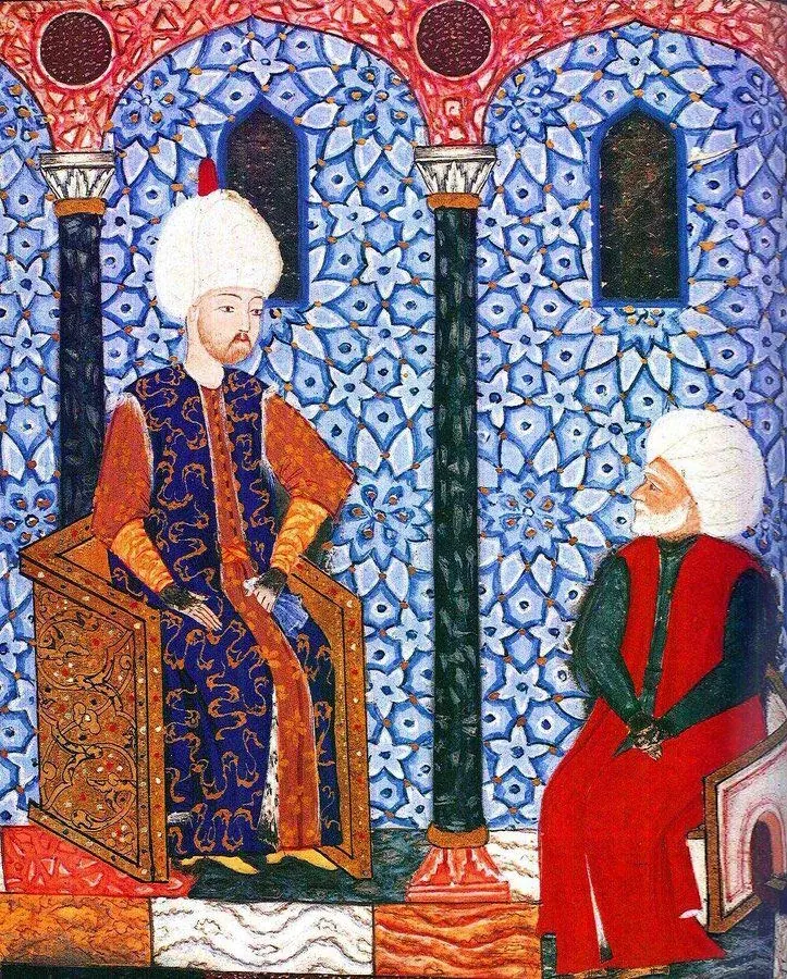 Ârifî, Süleymannâme (1558), Tek yaprak. Topkapı Sarayı Müzesi Kütüphanesi (Wikimedia)