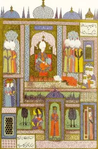 Ârifî, Süleymannâme (1558), Tek yaprak. Topkapı Sarayı Müzesi Kütüphanesi (Wikimedia)