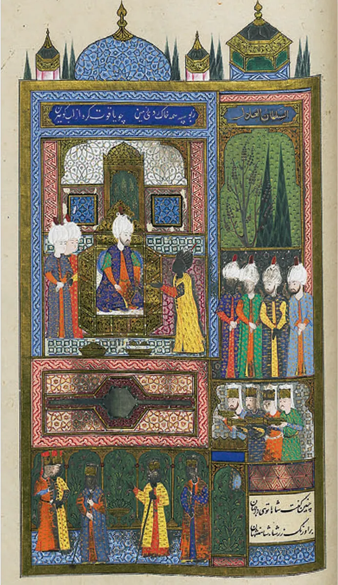 Ârifî, Süleymannâme (1558), Tek yaprak. Topkapı Sarayı Müzesi Kütüphanesi