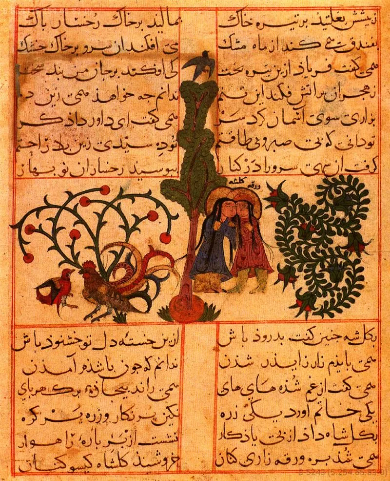 m35 · Varka ile Gülşah 1 · 800×985 — Ayyûkî, Varka ve Gülşah minyatürü (Topkapı Sarayı Müzesi Kütüphanesi)